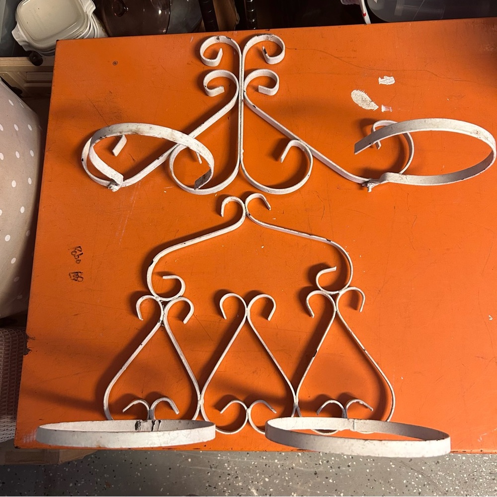Vintage Metal Wall Plant Holders